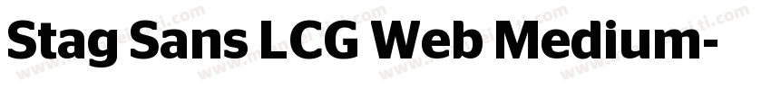 Stag Sans LCG Web Medium字体转换